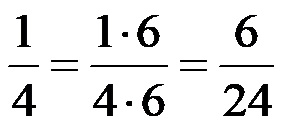 Espansione delle frazioni 1-4