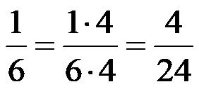 Espansione delle frazioni 1-6