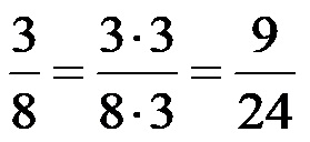 Espansione delle frazioni 3-8