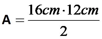 Calcolo dell'area di un rombo con le diagonali