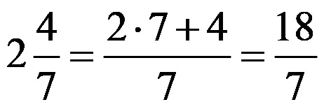 Convertire numeri misti in frazioni