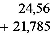 Errore durante l'addizione e la sottrazione dei numeri decimali