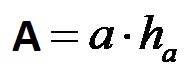 Formula l'area di un parallelogramma