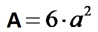 Formula per l'area di un cubo