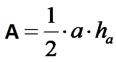 Formula per l'area di un triangolo equilatero