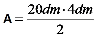 Formula per l'area di un triangolo scaleno