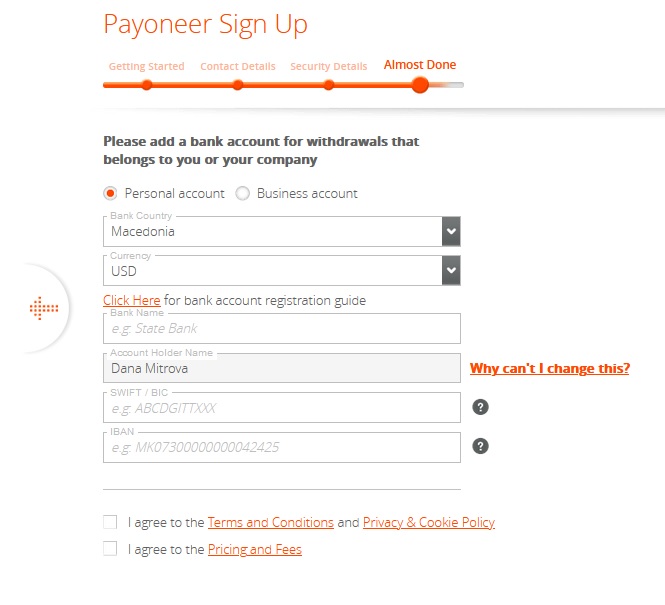 Aprire Un Conto Payoneer