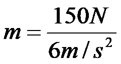 Calcolo della massa utilizzando la seconda legge di Newton